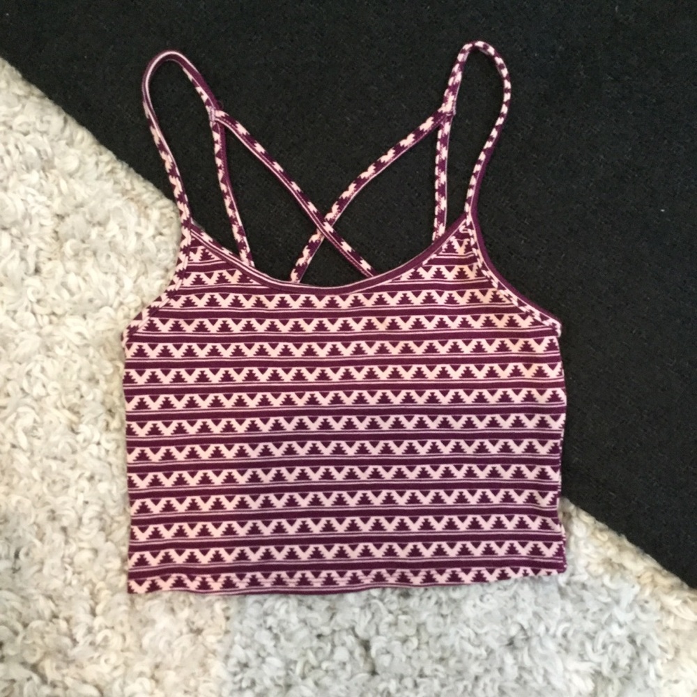 Forever 21 Tribal Cropped Tank